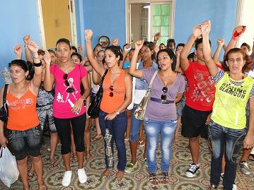 Mujeres de Cienfuegos por la liberación de los CINCO